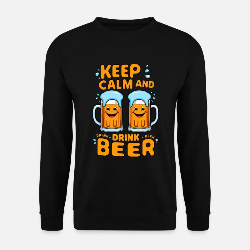 Funny beer mugs - Unisex Sweatshirt - black