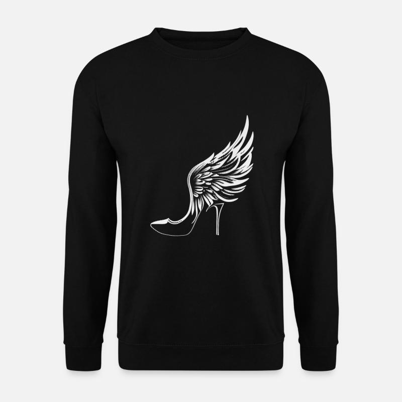 Talons hauts avec ailes - Sweat-shirt Unisexe - noir