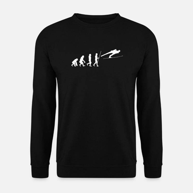 Ski Jumper Evolution - Unisex Sweatshirt - black