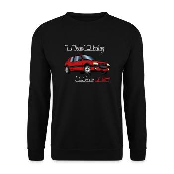 205 1,6 1987 1988 1989 1990 Rouge Vallelunga - Sweat-shirt Unisexe - noir - Devant - Alina (178cm) & Michal (187cm)