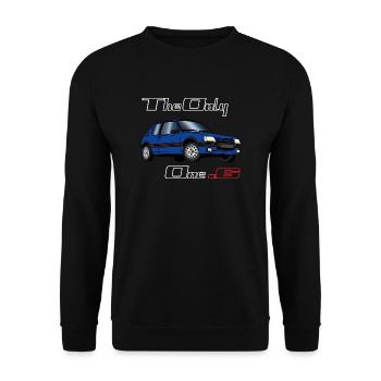 205 1,6 1991 1992 Bleu Miami - Sweat-shirt Unisexe - noir - Devant - Alina (178cm) & Michal (187cm)