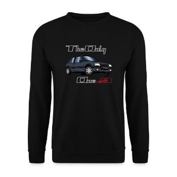 205 1,9 1991 1992 1993 Gris Graphite - Sweat-shirt Unisexe - noir - Devant - Alina (178cm) & Michal (187cm)