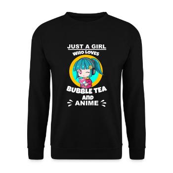 Bubble Tea Bubble Tea Girl Cadeau - Sweat-shirt Unisexe - noir - Devant - Alina (178cm) & Michal (187cm)