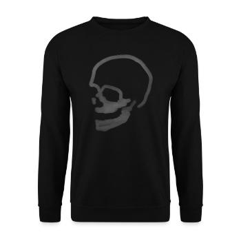 Crâne éteint de la mort dans l’obscurité - Sweat-shirt Unisexe - noir - Devant - Alina (178cm) & Michal (187cm)