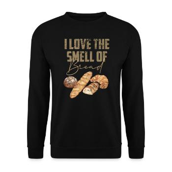 Bread Baking I Love The Smell Of Fresh Bread Lover - Unisex Sweatshirt - black - Front - Alina (178cm) & Michal (187cm)