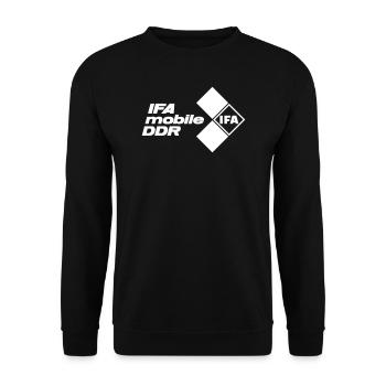 IFA Mobile DDR - Unisex Pullover - Schwarz - Vorne - Alina (178cm) & Michal (187cm)