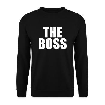 The boss - Sweat-shirt Unisexe - noir - Devant - Alina (178cm) & Michal (187cm)