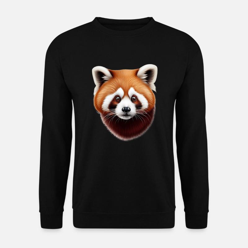 Roter Panda - Unisex Pullover - Schwarz