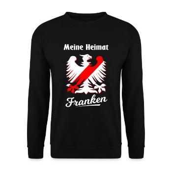 Zuhause in Franken - Unisex Pullover - Schwarz - Vorne - Alina (178cm) & Michal (187cm)