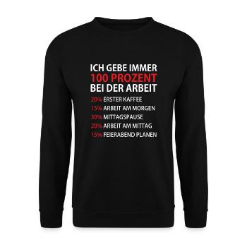 Work colleague colleague funny gift - Unisex Sweatshirt - black - Front - Alina (178cm) & Michal (187cm)