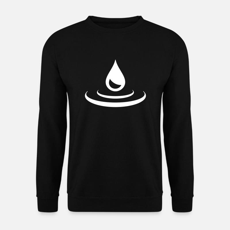 Tropfen - Unisex Pullover - Schwarz