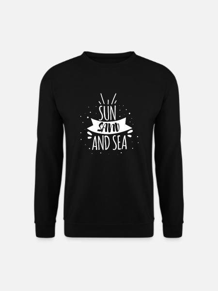 sun and sea - Unisex Pullover - Schwarz