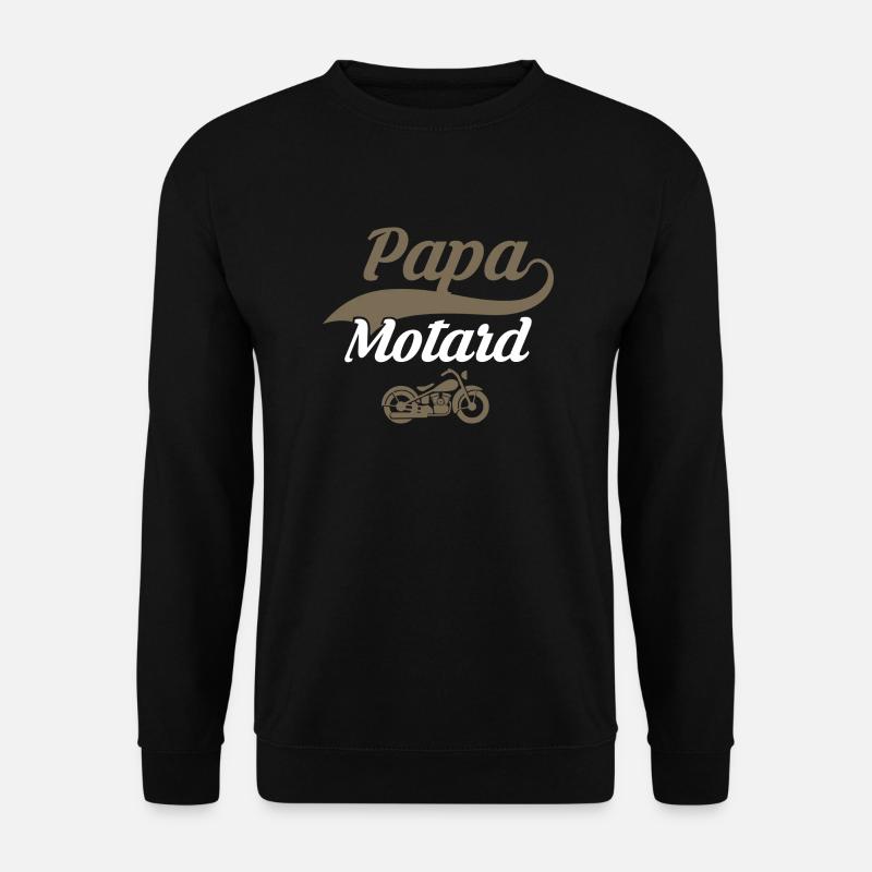 Dad biker - Unisex Sweatshirt - black