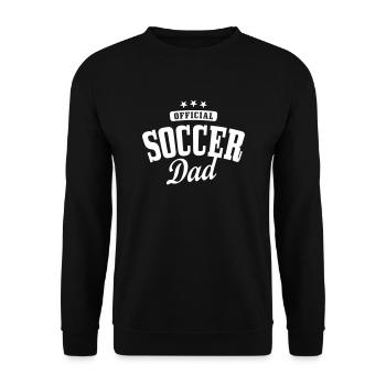 soccer dad - Unisex Sweatshirt - black - Front - Alina (178cm) & Michal (187cm)