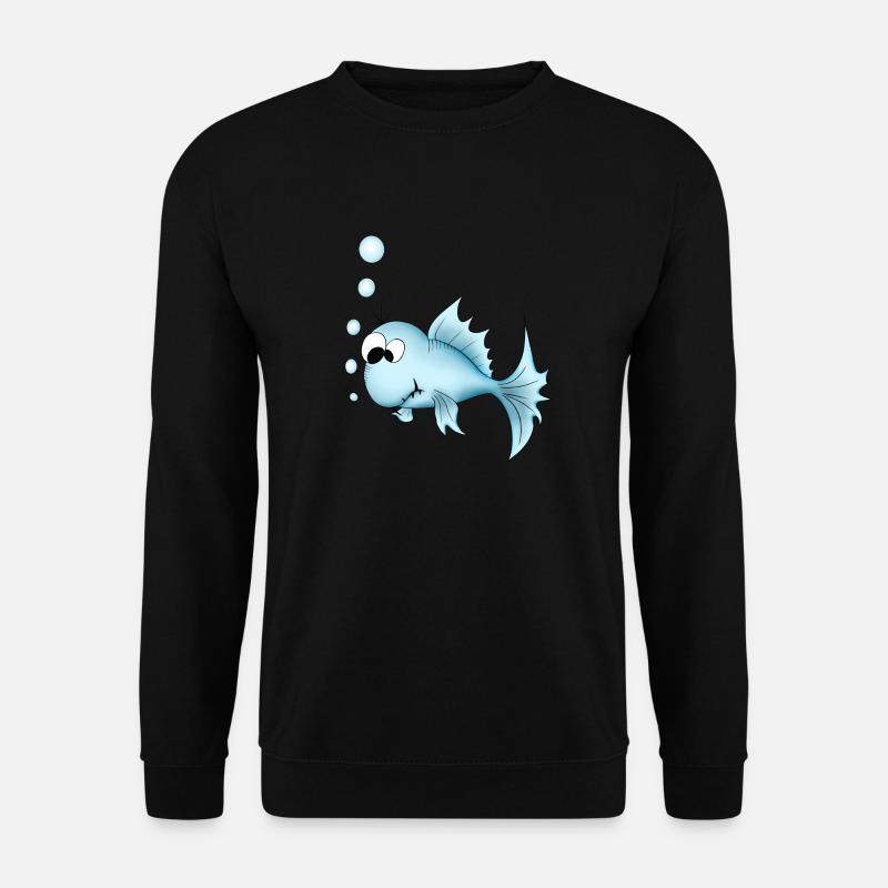 Fisch - Unisex Pullover - Schwarz