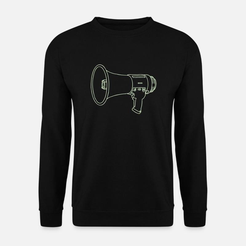 Megafon / Megaphon - Unisex Pullover - Schwarz