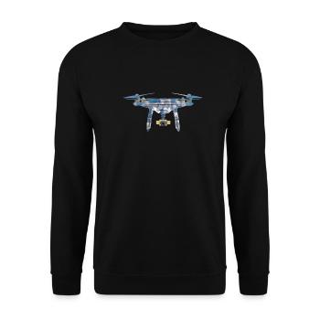 Drone drone - Unisex Sweatshirt - black - Front - Alina (178cm) & Michal (187cm)