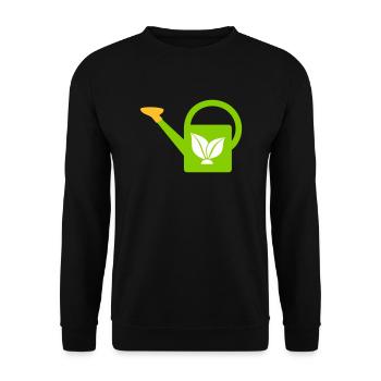 Gießkanne - Unisex Pullover - Schwarz - Vorne - Alina (178cm) & Michal (187cm)