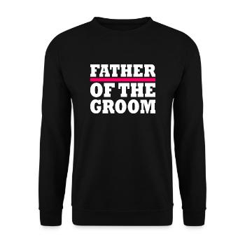 Father of the groom - Sweat-shirt Unisexe - noir - Devant - Alina (178cm) & Michal (187cm)