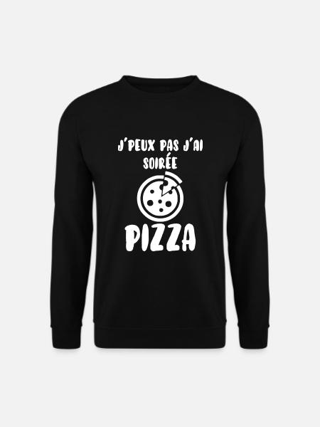 Soirée pizza - Sweat-shirt Unisexe - noir
