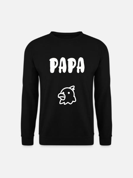 Papa poule - Sweat-shirt Unisexe - noir