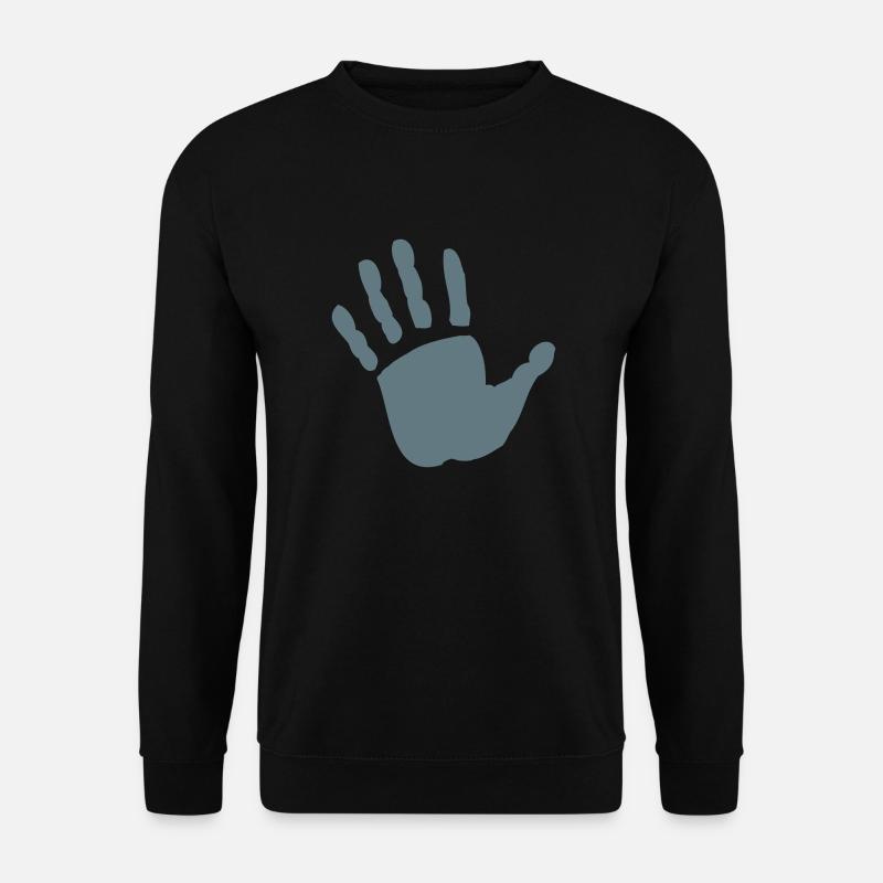 hand - Unisex Pullover - Schwarz