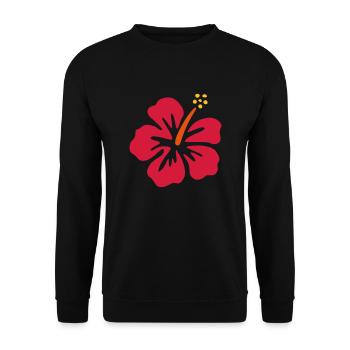 Hibiscus - Sweat-shirt Unisexe - noir - Devant - Alina (178cm) & Michal (187cm)