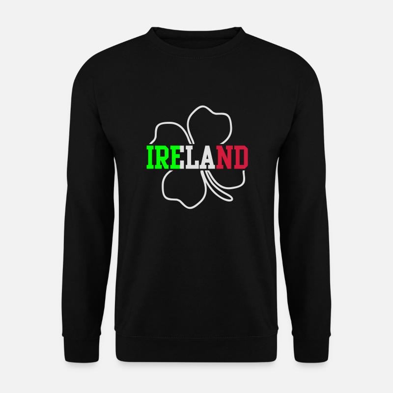 ireland shamrock - Unisex Pullover - Schwarz