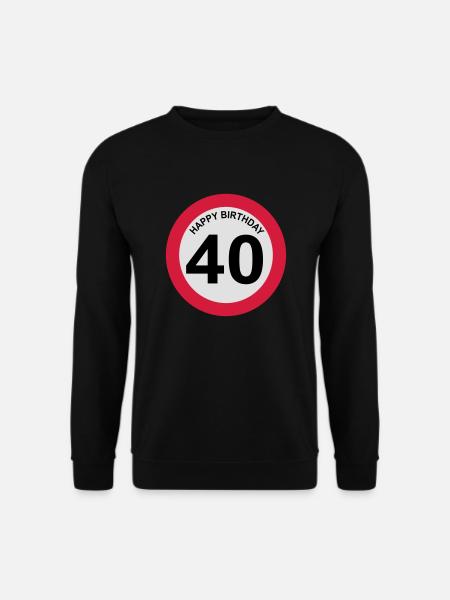 40 - Unisex Pullover - Schwarz
