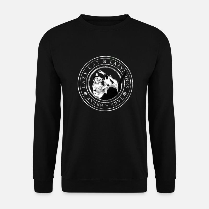 Lazy Cat Logo - Unisex Pullover - Schwarz