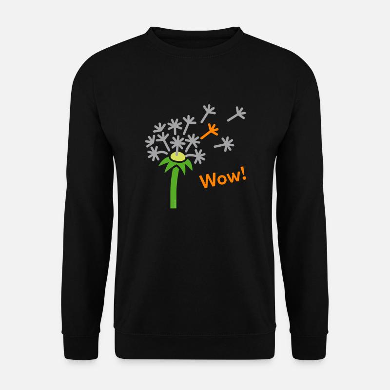 Pusteblume Wow! - Unisex Pullover - Schwarz