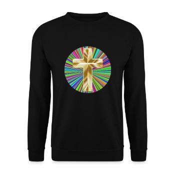Christentum Collection - Unisex Pullover - Schwarz - Vorne - Alina (178cm) & Michal (187cm)