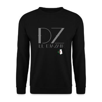 DZ EL Djazair gris - Sweat-shirt Unisexe - noir - Devant - Alina (178cm) & Michal (187cm)