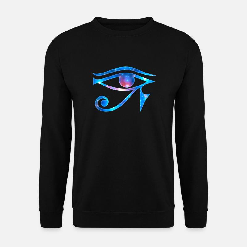 Auge des Horus Ägypten Magie Symbol Glücksbringer - Unisex Pullover - Schwarz