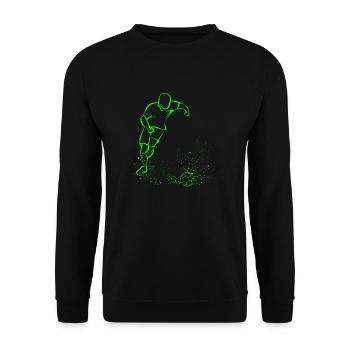 football - Sweat-shirt Unisexe - noir - Devant - Alina (178cm) & Michal (187cm)