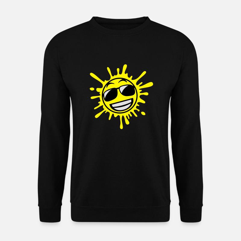 smiley_splash_cool__f3 - Unisex Sweatshirt - black