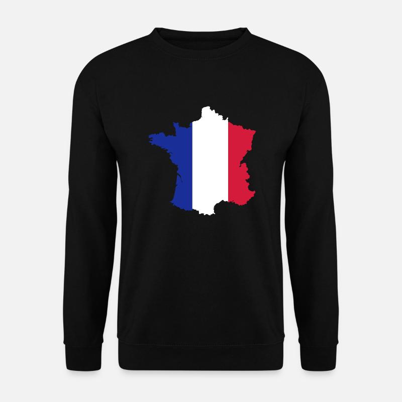 France - Unisex Pullover - Schwarz