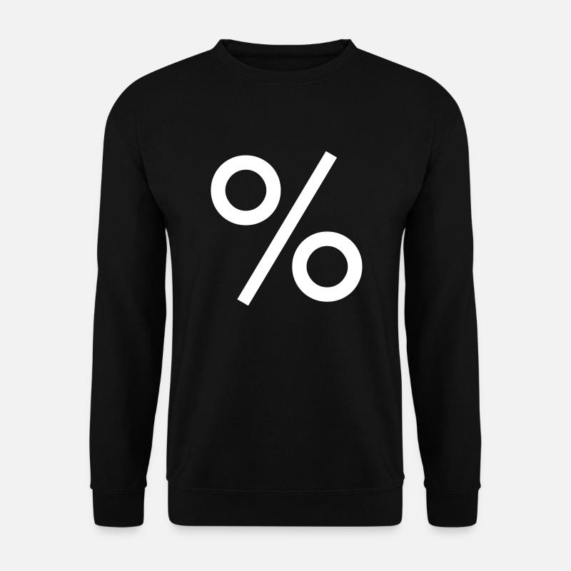 Prozent Mathe - Unisex Pullover - Schwarz