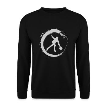 Bowling skittles - Unisex Sweatshirt - black - Front - Alina (178cm) & Michal (187cm)