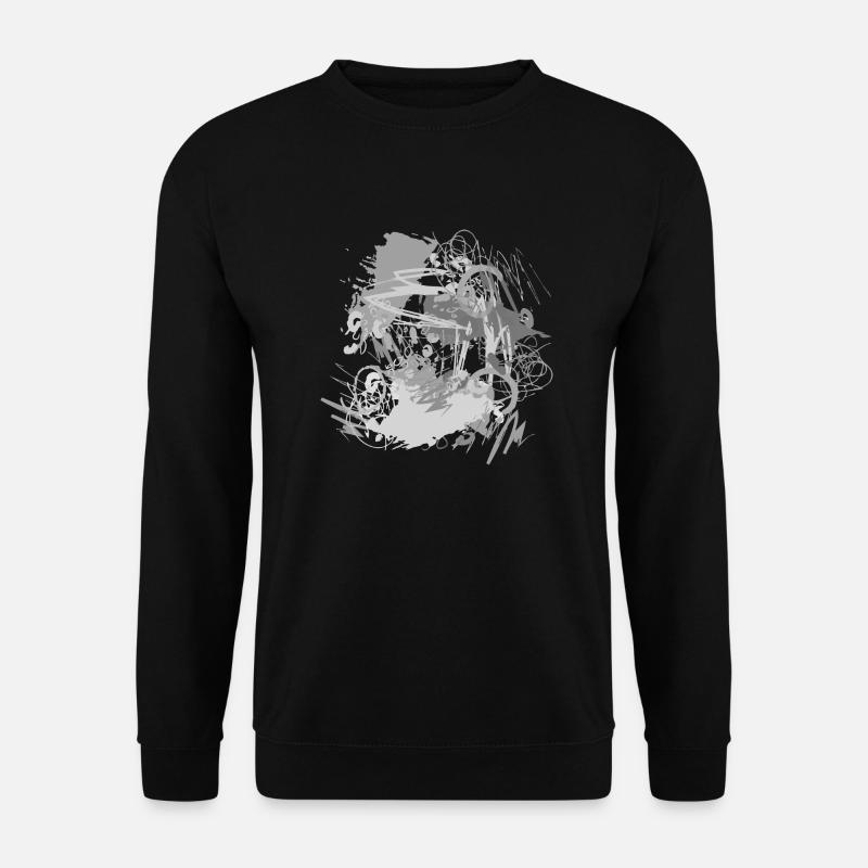 Abstrakt - Unisex Pullover - Schwarz