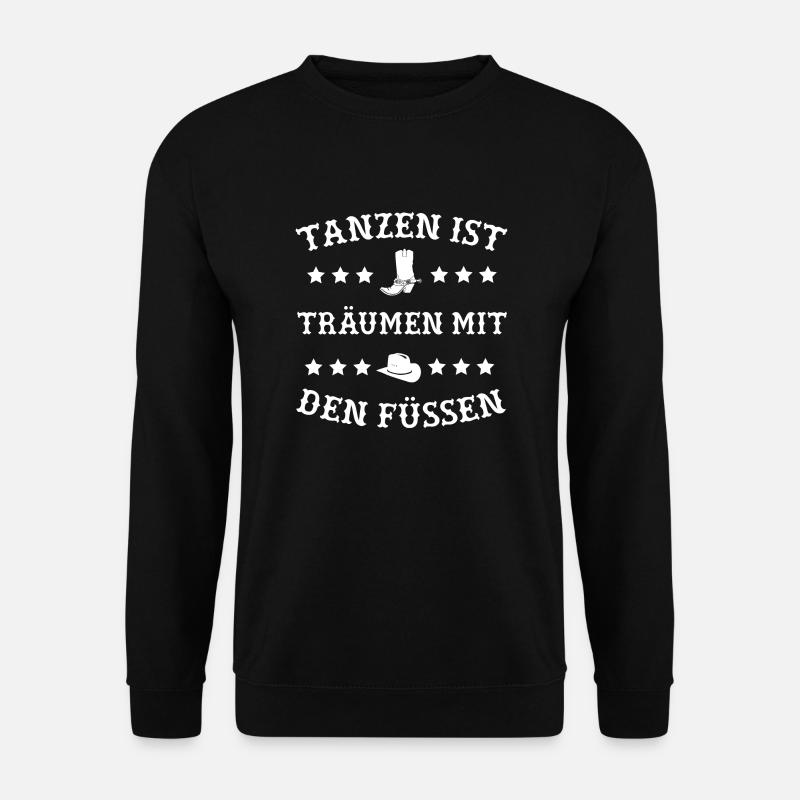 Linedance TShirt Spruch Geschenk - Unisex Pullover - Schwarz