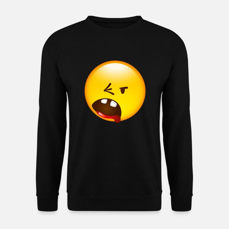 Smiley Break - Unisex Pullover - Schwarz