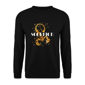 Skorpion - Unisex Pullover - Schwarz - Vorne - Alina (178cm) & Michal (187cm)