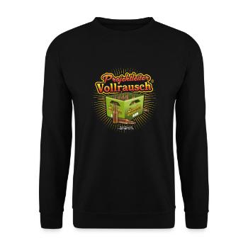Bier Design Projektleiter Vollrausch® - Unisex Pullover - Schwarz - Vorne - Alina (178cm) & Michal (187cm)