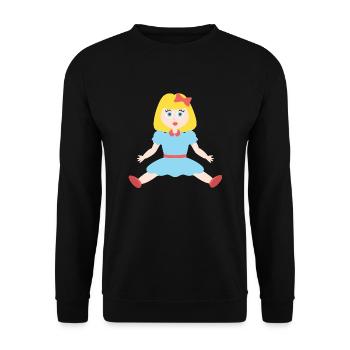 Doll - Unisex Sweatshirt - black - Front - Alina (178cm) & Michal (187cm)