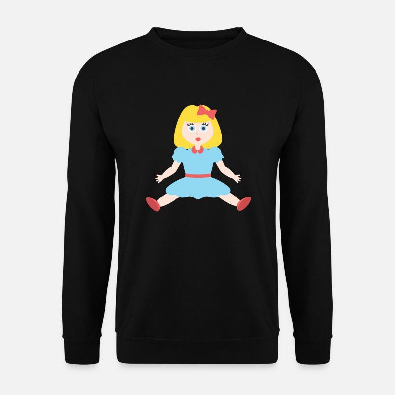Puppe - Unisex Pullover - Schwarz