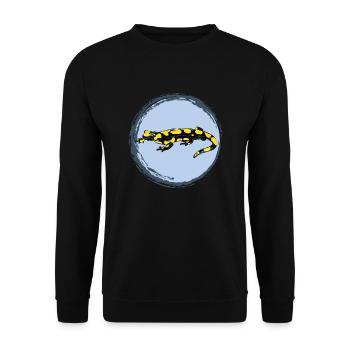 Fire Salamander / Fire Salamander II - Unisex Sweatshirt - black - Front - Alina (178cm) & Michal (187cm)
