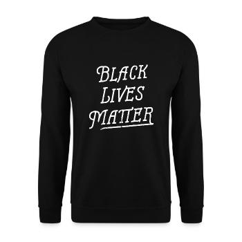 Black Lives Matter - Unisex Sweatshirt - black - Front - Alina (178cm) & Michal (187cm)