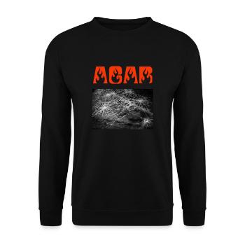 ACAB / Fick die Polizei (rot) - Unisex Pullover - Schwarz - Vorne - Alina (178cm) & Michal (187cm)