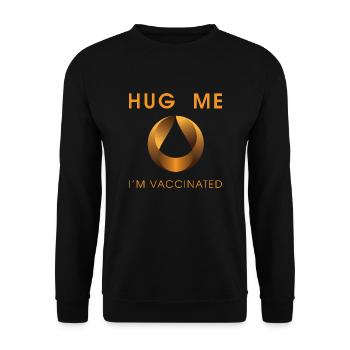 Embrasse moi je suis vacciné - Sweat-shirt Unisexe - noir - Devant - Alina (178cm) & Michal (187cm)